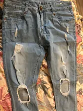 Ropa de calle de moda para hombre, pantalones vaqueros Vintage de Color azul y gris, Vaqueros rasgados ajustados, pantalones Punk rotos, vaqueros de Hip Hop para hombre