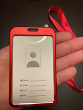 Portatarjetas de aleación de aluminio de alta calidad, funda para tarjeta de identificación, trabajo de Metal, identificación, 1 Uds.