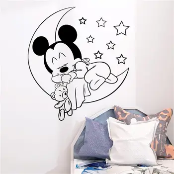 Mickey Baby Sleeping Wall Stickers for Kids Rooms Bear Star Warm Sweet Dream Sticker Decal Pegatinas de Pared Bedroom Rome Decor
Mickey Baby Sleeping Wall Stickers for Kids Rooms Bear Star Warm Sweet Dream Sticker Decal Pegatinas de Pared Bedroom Rome Decor