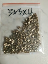 100 Uds M2 M2.5 M3 inserciones de cobre latón pase doble tuerca moleteada sujetador integrado