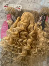 Vanlov 613 mechones con cierre brasileño de la onda profunda 3 mechones con cierre Rubio Remy extensiones de cabello humano mechones con cierre