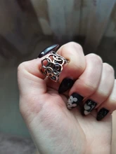 Anillos étnicos bohemios de plata para mujer, círculo grande para Boda nupcial, anillos abiertos para dedos Vintage, regalos de navidad