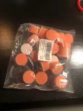 DRELD 20 uds 1 pulgada esponja pulidora de Kit de almohadilla de pulido de herramienta de mano para coche pulidora cera Buffer de abrillantado para coche de herramienta de limpieza naranja