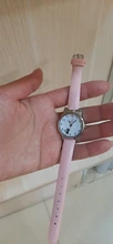 Reloj de pulsera de cuarzo con diseño de gato negro para niños y estudiantes, cronógrafo de cuero, color rosa, regalo para niñas