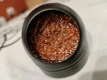 ESPLB-limpiador de pinza de hierro para soldadura de soldadura, negro/dorado, limpieza de acero con esponja y soporte