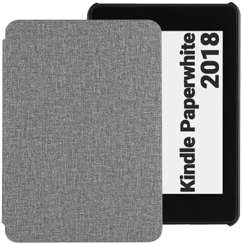 EasyAcc Compatible Case for Kindle Paperwhite 2018 Ultra Thin Leather Cover with Sleep Alarm Function - Gray
EasyAcc Compatible Case for Kindle Paperwhite 2018 Ultra Thin Leather Cover with Sleep Alarm Function - Gray