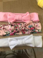 Headbands Hair-Accessories Bows-Knotted Nylon Elastic Newborn Girls Solid-Color Soft