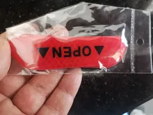 4 unids/set Puerta de coche pegatinas Universal de la seguridad advertencia Mark abierto alta reflectante cinta de la bici de la motocicleta pegatina para casco