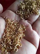 Conectores de anillos partidos de acero inoxidable abierto, accesorios de fabricación de joyería, oro y plata, 4, 5, 6 y 8mm, 200 Uds.