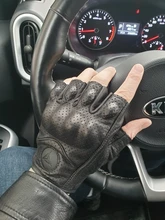 Guantes de moto de cuero auténtico para invierno y verano, equipo de protección para Motocross con pantalla táctil
