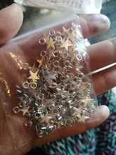 100 Uds Charms Star 11x8mm hecho a mano artesanía Fabricación de colgantes fit,Vintage bronce tibetano color plata, DIY para pulsera collar