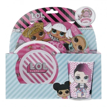 SET melamine 3 PCS. (Dish, bowl and glass) LOL SURPRISE ROCK ON
SET melamine 3 PCS. (Dish, bowl and glass) LOL SURPRISE ROCK ON