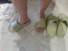 Verano parejas diapositivas del agua transpirable sandalias de playa Flip Flops ligero pantuflas boca de pescado de los hombres de las mujeres de talla grande 35-45