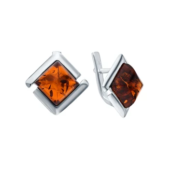 Silver earrings with amber sunlight
Silver earrings with amber sunlight