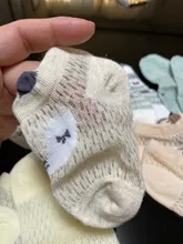 Calcetines finos de malla para bebé recién nacido, 5 par/lote, algodón, informal, dibujos animados