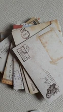 Lote de 12 unidades de sobres de papel Kraft clásico, Mini sobres de Estilo Vintage europeo para tarjetas, regalo para álbumes de recortes