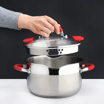 Stainless Steel pot Double Bottom Soup Pot Nonmagnetic Cooking Multi purpose Cookware Non stick Pan induction cooker used pot
Stainless Steel pot Double Bottom Soup Pot Nonmagnetic Cooking Multi purpose Cookware Non stick Pan induction cooker used pot