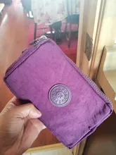 Bolso de mano con 3 cremalleras para mujer, Cartera de marca de carteras, monedero para llaves y tarjetas, monedero corto de lona para mujer y Niña