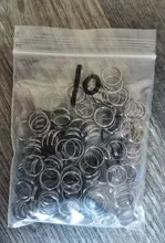 Unids/lote de anillos abiertos de 5, 6, 7, 8, 10, 12 y 14mm, doble bucle, conectores de anillos partidos de Color dorado para fabricación de joyas, 200