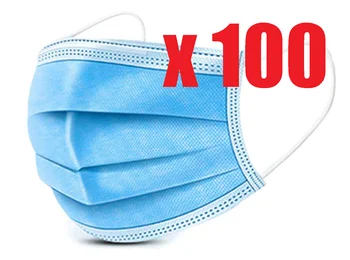 PACK 100 protective face masks disposable 3 layers (CE-EN 149:2001 A1:2009) sent from Spain
PACK 100 protective face masks disposable 3 layers (CE-EN 149:2001 A1:2009) sent from Spain