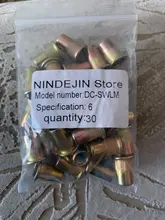 NINDEJIN-tuerca de remache de cabeza plana, m3 m4 m5 m6 m8 m10 m12 de acero inoxidable rivnut, sombrero con remaches chapados en zinc, 2-30 Uds.