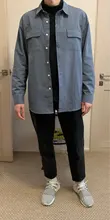 Camisas blancas de manga larga para hombre, camisa negra informal con bolsillos de pecho, 100% algodón, moda coreana, novedad de otoño