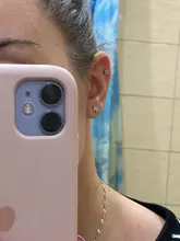 Pendiente de cartílago de circonia cúbica para mujer, aretes pequeños de Plata de Ley 925, Piercing para la oreja, regalos de joyería, 1 ud.