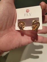 Pendientes de titanio y acero de alta calidad para mujer, joyería de regalo con números romanos de doble punta, con pasador de cristal