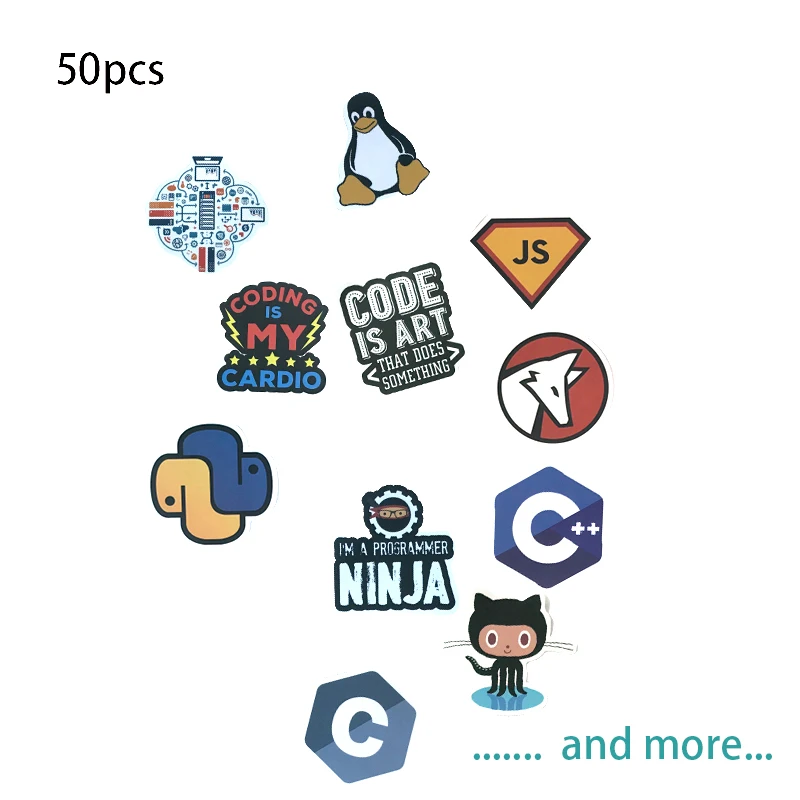 50pcs/set Linux Programming Language Stickers Cute Sticker Jave Js PHP Python Geeks Stationery Sticker Computer DIY Tools
50pcs/set Linux Programming Language Stickers Cute Sticker Jave Js PHP Python Geeks Stationery Sticker Computer DIY Tools