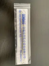 Instrumento de llenado compuesto Dental, espátula de amalgama de plástico, doble extremo, herramienta de blanqueamiento de dientes