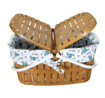 Bahat Wicker Looking Italian Tumbled Nostalgic Picnic Basket Plastic 
Bahat Wicker Looking Italian Tumbled Nostalgic Picnic Basket Plastic