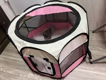 Carrier-Tent Cage Puppy-Kennel Playpen Dog Cat Fence Pink Outdoor Foldable Large-Space
