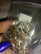 Agujas de cabeza de bola de Metal, accesorios de joyería para manualidades, oro, 16, 20, 25, 30, 40 y 50mm, 200, unids/lote