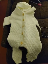 Suéter de tejido para bebé recién nacido de 0 a 24M, monos, pelele suave y cálido para otoño e invierno, monos con capucha para orejas de oso, chaquetas