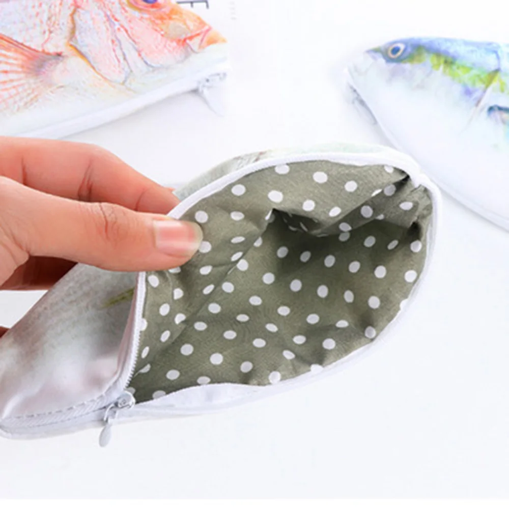 1 шт. креативный чехол для карандашей в форме рыбы милые тканевые Чехлы Корейском