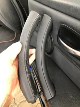 Manija interior de coche para BMW, manilla con cubierta embellecedora para panel de puerta, color gris, beige y negro, izquierda y derecha, para serie 3, E90, E91, 316, 318, 320, 325, 328