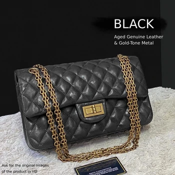 100% Genuine Leather Luxury Brand Handbag, 2.55 High-End Aged Leather, New Season Hand-Held Women Shoulder Bag
100% Genuine Leather Luxury Brand Handbag, 2.55 High-End Aged Leather, New Season Hand-Held Women Shoulder Bag