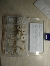 500 Uds M2 M2.5 M3 M4 M5 M6 M8 M10 plástico negro o blanco de arandela de Nylon plana separador sellos de arandela anillo de junta