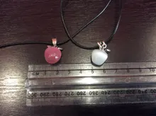 NEHZY-colgante de Plata de Ley 925 con forma de manzana y ópalo rosa, collar de 45CM de longitud