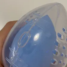Soporte de esponja de belleza estuche de almacenamiento, maquillaje, licuadora, soporte para esponjas, vacío, cosmético, en forma de huevo, transparente, caja de secado 2020, 1 ud.