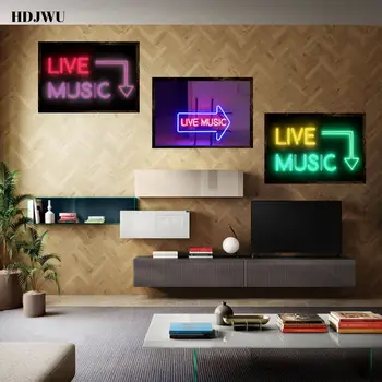 Neon Light Live In Signage Arrow Wall Art Hd Printing Poster Music Home And Music Room Decoration Dz049
Neon Light Live In Signage Arrow Wall Art Hd Printing Poster Music Home And Music Room Decoration Dz049