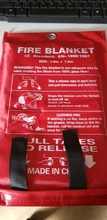 Manta ignífuga de fibra de vidrio para emergencias, 1M x 1M