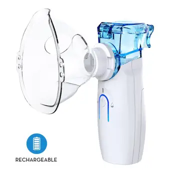 Portable Nebulizer Inhaler for Medication, Steamer Humidifier. 2 Masks for Adult & Child at Home and Office
Portable Nebulizer Inhaler for Medication, Steamer Humidifier. 2 Masks for Adult & Child at Home and Office