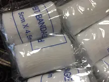 6 rollos/lote de vendaje elástico PBT de 5cm x 4,5 m, Kit de primeros auxilios, vendaje de gasa, vendaje médico para cuidados de emergencias, vendaje para heridas