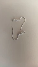 Ganchos de los pendientes, accesorios de aleación para fabricación de joyas, pendientes de gancho con forma de gota, 17x20mm, 100 Uds.