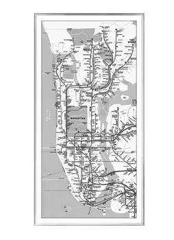 NEW YORK CITY SUBWAY PLANO FRAMED (A1123) 
NEW YORK CITY SUBWAY PLANO FRAMED (A1123)