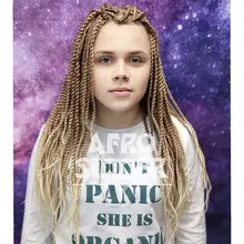 Trenzas de ganchillo para mujer, cabello sintético de color negro, ombré, marrón, senegalés, 30 hebras