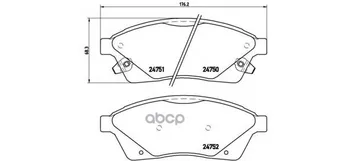 Brake disc pads front. Cadillac SRX 01/09- / Saab 9-4X 01/11-12/11 Brembo art. p09010
Brake disc pads front. Cadillac SRX 01/09- / Saab 9-4X 01/11-12/11 Brembo art. p09010