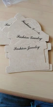 10 unids/lote Retro marrón cartón para collar de la joyería de collar de pulsera de pendiente a Favor de marcado de los precios etiqueta