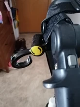 OcioDual 2x Ganchos Cochecito Carro Proposito Percha para Bebe Bolsas de Pañales Negro Carrito con Velcro Silla Coche Estable